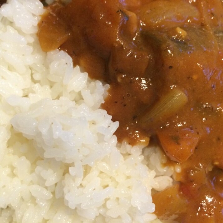 トマトとノリの佃煮のカレー(´Д` )